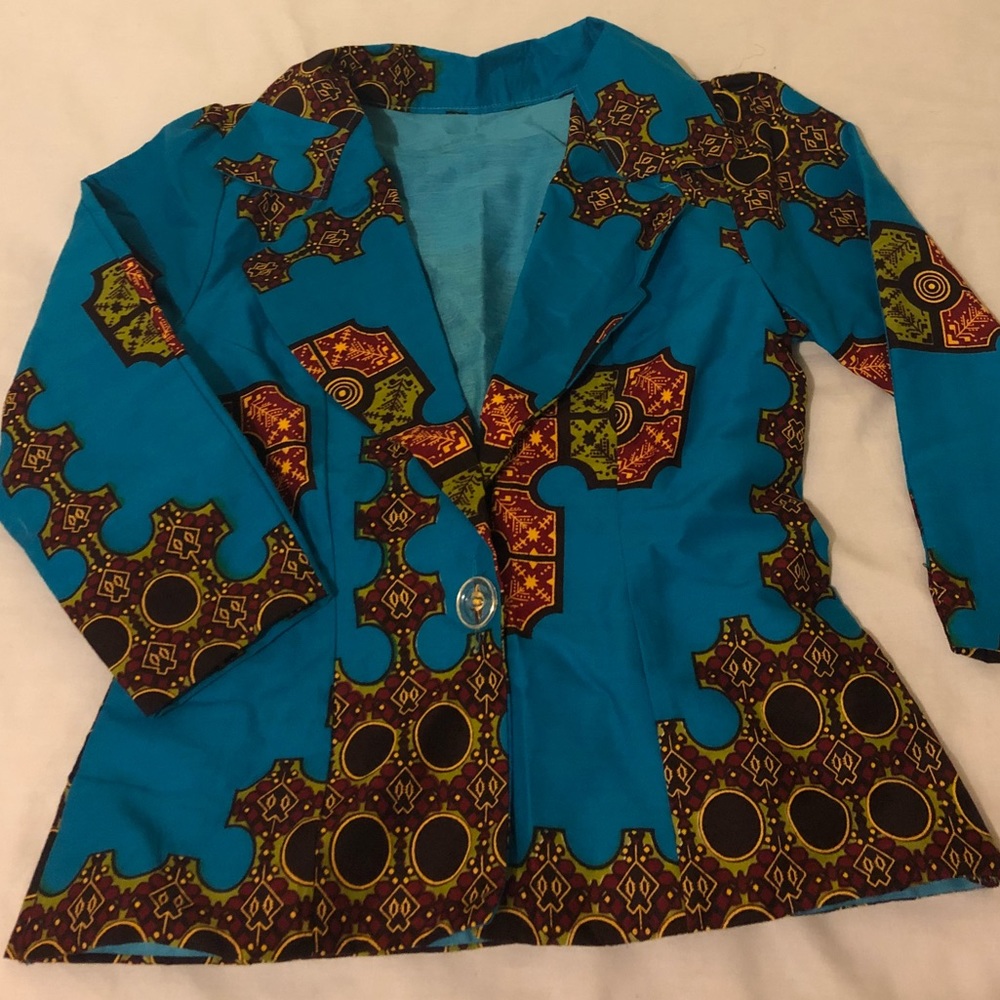 Women’s African Print Blazer
